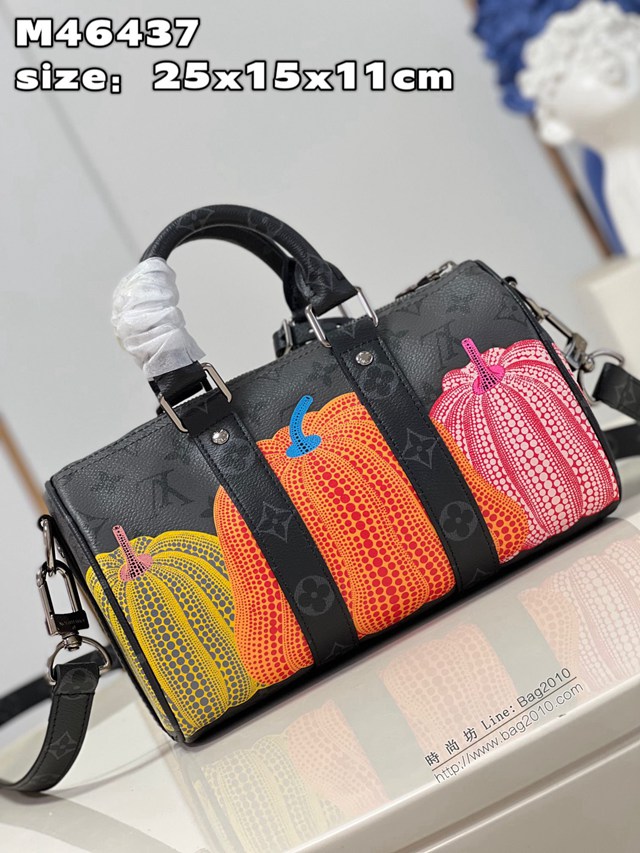 LV專櫃2023新款男士手提肩背包 M46437 路易威登LV x YK Keepall25手袋 dn1244